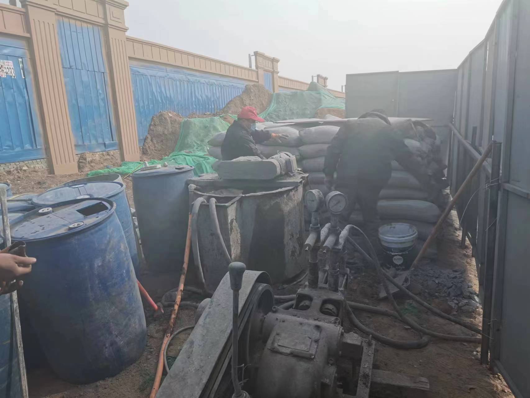 鄂托克前地基沉降注浆加固